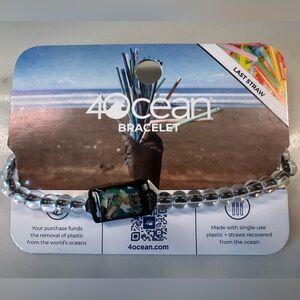 40Ocean bracelet NWT recycled straws save the oceans